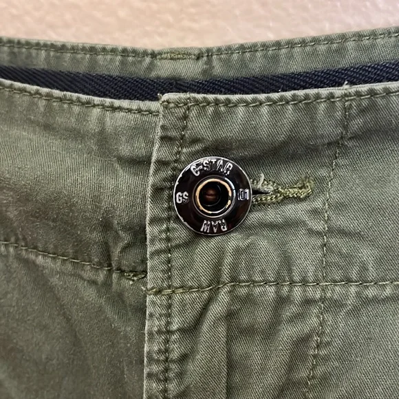 G-Star Dark Green Cargo Shorts - Picture 6 of 14